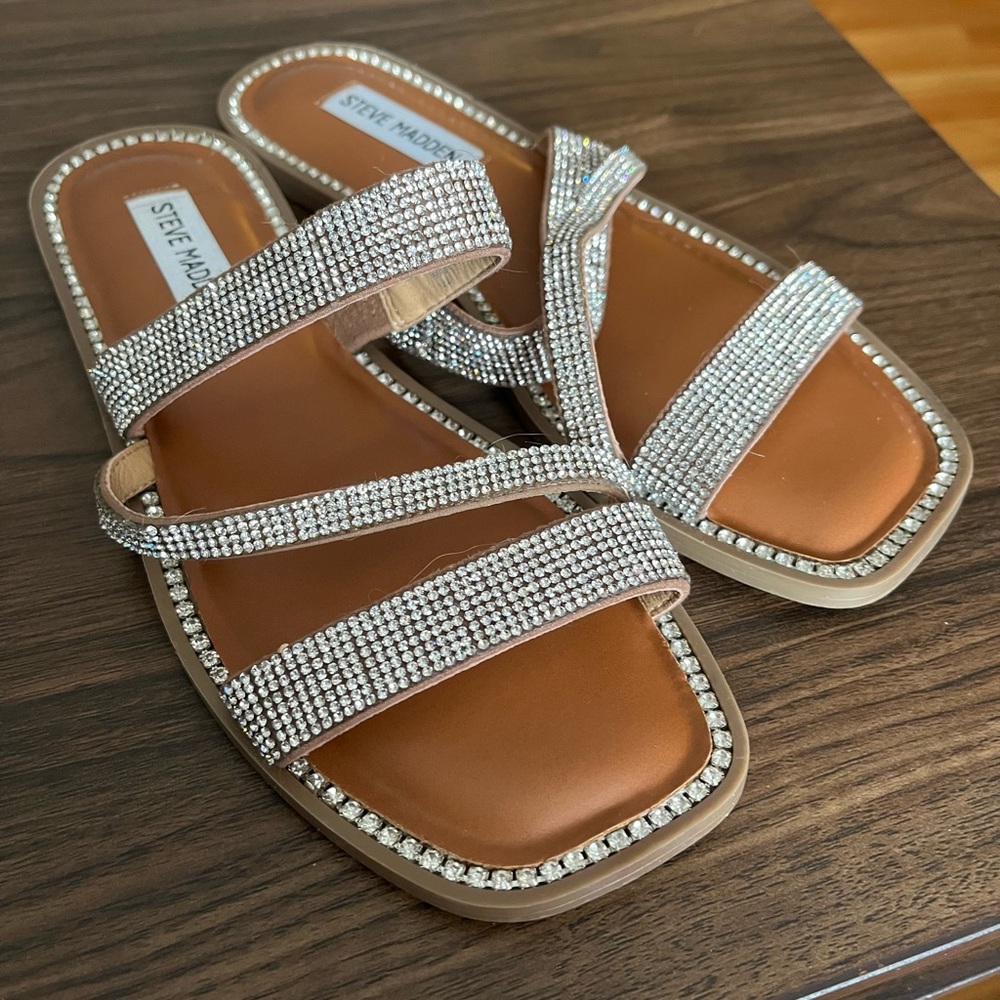 Steve Madden rhinestone sandals
